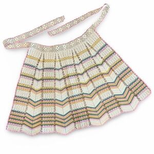 VINTAGE Crocheted Apron Cottagecore Granny Chic